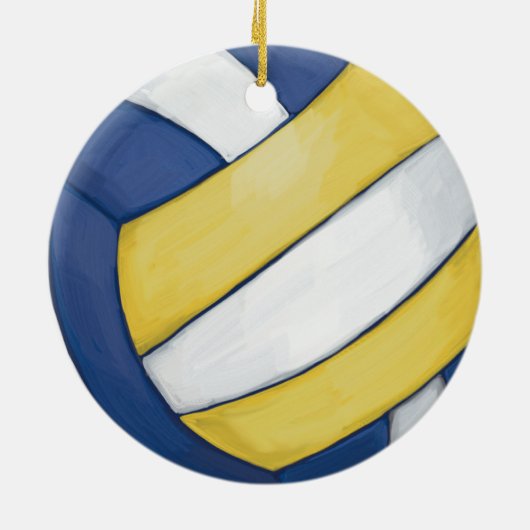 Volleyball Keramik Ornament (Hinten)
