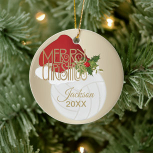 🎄 Volleyball 🏐 Keramik Ornament