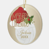 🎄 Volleyball 🏐 Keramik Ornament (Links)