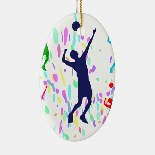 VOLLEYBALL KERAMIK ORNAMENT (Rechts)