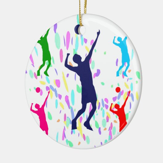VOLLEYBALL KERAMIKORNAMENT (Links)