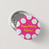 Volleyball Kindergeburtstag Partys Sports Button (Vorne & Hinten)