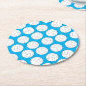 Volleyball Kindergeburtstag Partys Sports Runder Pappuntersetzer (Angewinkelt)