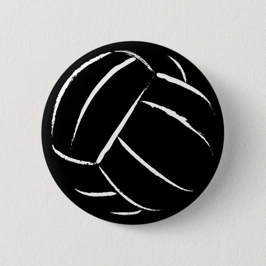 Volleyball-Knopf - besonders angefertigt Button (Vorderseite)
