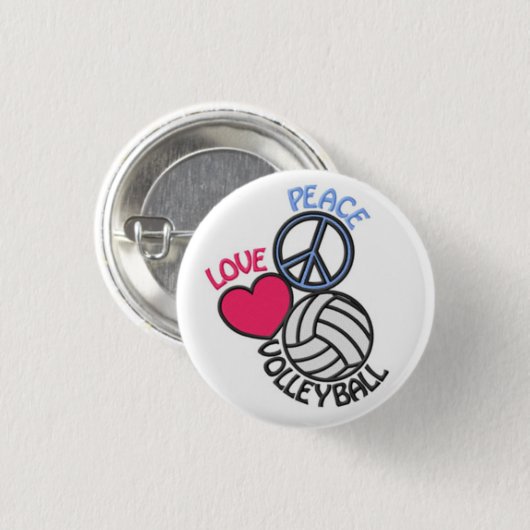 Volleyball-Knopf Button (Vorne & Hinten)