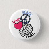 Volleyball-Knopf Button (Vorderseite)