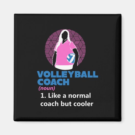 Volleyball - Kraftomnibussen Definition Magnet (Vorne)