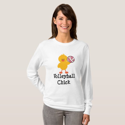 Volleyball-KükenHoodie T-Shirt (Vorne ganz)