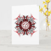 Volleyball-Kunst-Gruß-Karten Karte (Gelbe Blume)