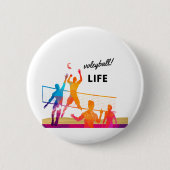 Volleyball Laife Button (Vorderseite)