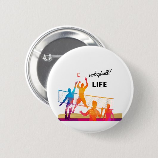 Volleyball Laife Button (Vorne & Hinten)