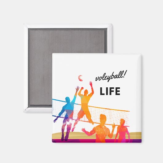 Volleyball Laife Magnet (Vorderseite/Rückseite)