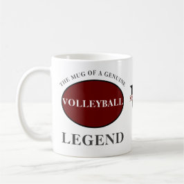 Volleyball Legende Monogram Geburtstag hinzufügen Kaffeetasse