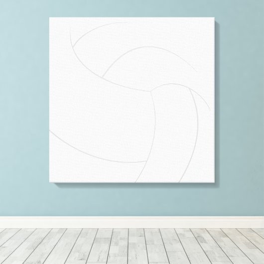 Volleyball Leinwanddruck (Insitu (Holzboden))