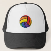 Volleyball LGBT Gay Pride Shirt für Männer Frauen Truckerkappe (Vorderseite)