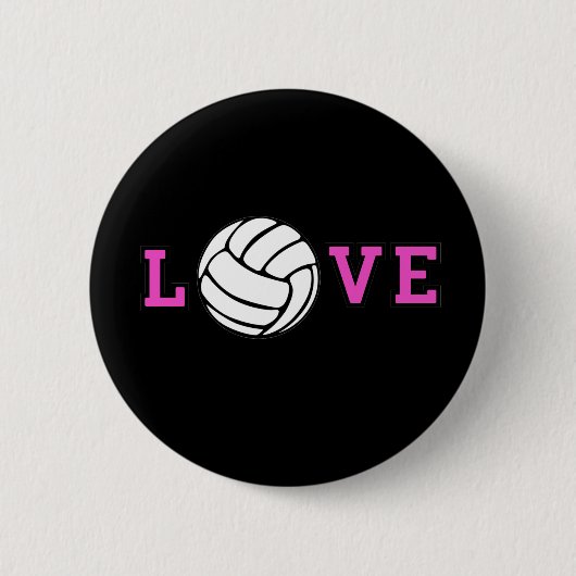 Volleyball-Liebe Button (Vorderseite)
