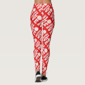 Volleyball Liebe drucken Leggings (Rückseite)