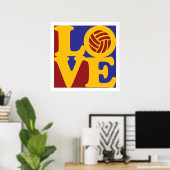 Volleyball-Liebe Poster (Heimbüro)