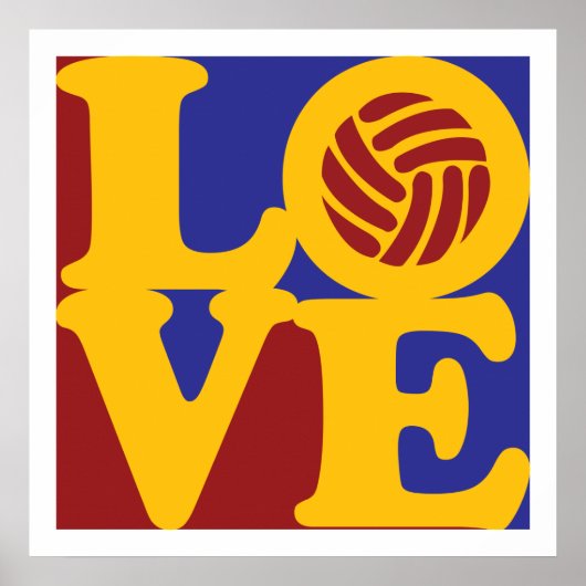 Volleyball-Liebe Poster (Vorne)