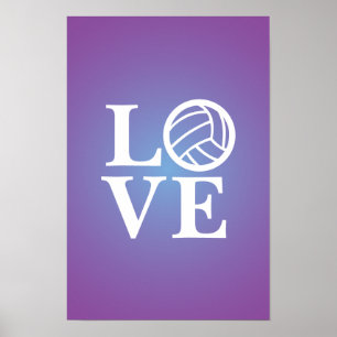 Volleyball-Liebe-Poster Poster