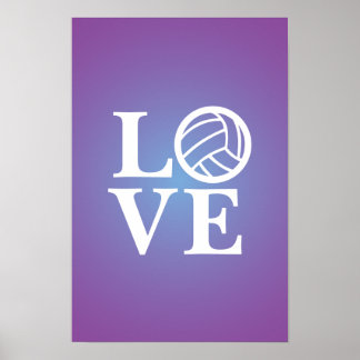 Volleyball-Liebe-Poster Poster