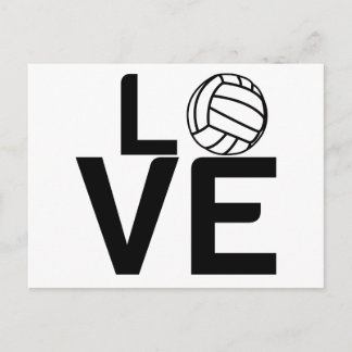 VOLLEYBALL-LIEBE POSTKARTE