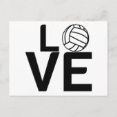 VOLLEYBALL-LIEBE POSTKARTE (Vorderseite)