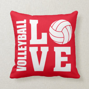 Volleyball Liebe Red Kissen