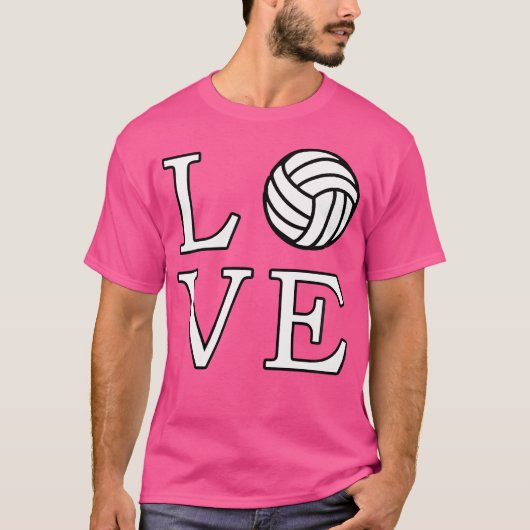 Volleyball-Liebe T-Shirt (Vorderseite)