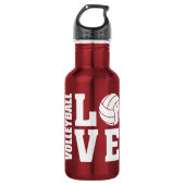 Volleyball-Liebe Trinkflasche (Vorderseite)