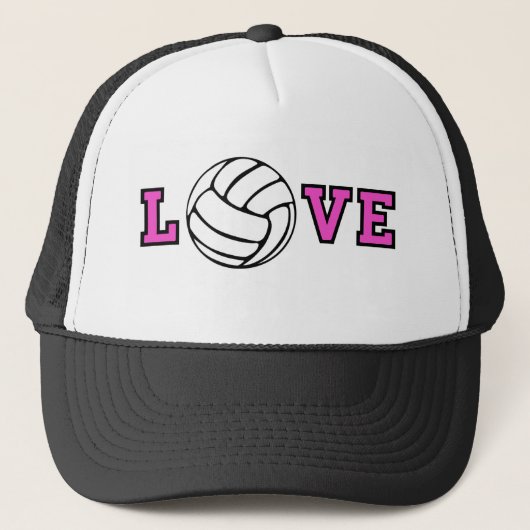 Volleyball-Liebe Truckerkappe (Vorderseite)