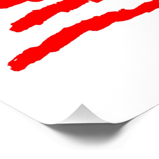 VOLLEYBALL LIFE USA FLAG DESIGN POSTER (Ecke)