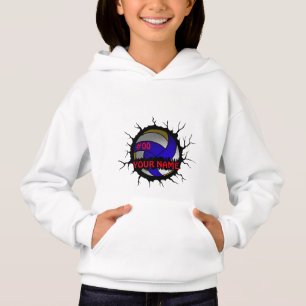 Volleyball-Logo, Volleyball-Individuelle Name Hoodie