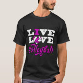 Volleyball Long Sleeve Shirt Live Liebe Teen Girls (Vorderseite)