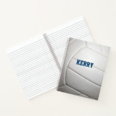 Volleyball Look Personalisiert Spiral Notebook Notizblock (Innenseite)