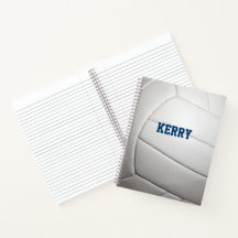 Volleyball Look Personalisiert Spiral Notebook