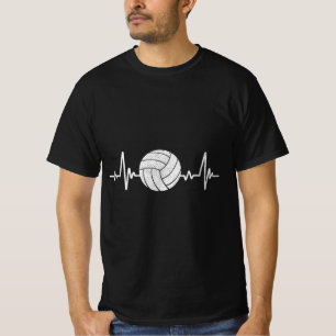 Volleyball Lover Heartbeat Vintag Retro Volleybal T-Shirt