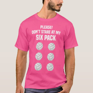 Volleyball Lover Shirt Funny Six Pack Zitat Joat V