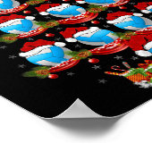 Volleyball Lover Xmas Weihnachtsfeiertag Poster (Ecke)