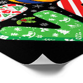 Volleyball Lovers Boys Girls Kinder Weihnachten V Poster (Ecke)