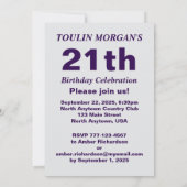 Volleyball Mädchen Geburtstag , Volleyball Spieler Einladung (Rückseite)