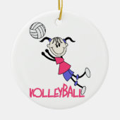 Volleyball-Mädchen Keramik Ornament (Vorne)