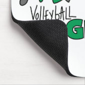 Volleyball-Mädchen Mousepad (Ecke)
