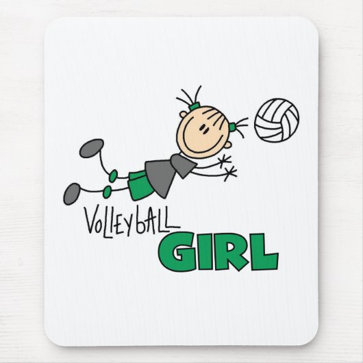Volleyball-Mädchen Mousepad (Vorne)