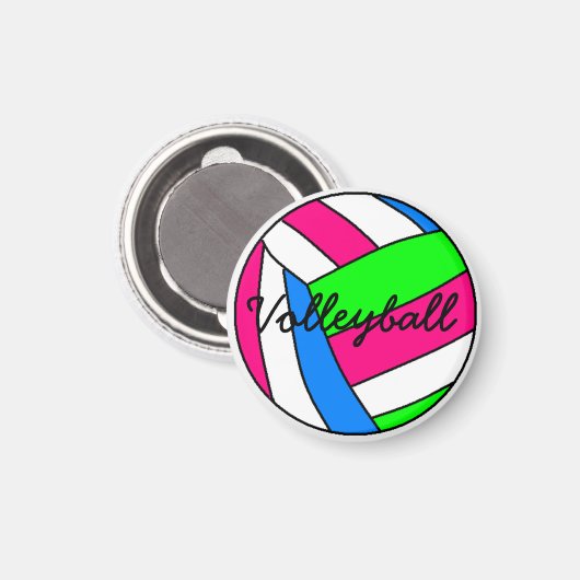 Volleyball Magnet (Vorderseite/Rückseite)