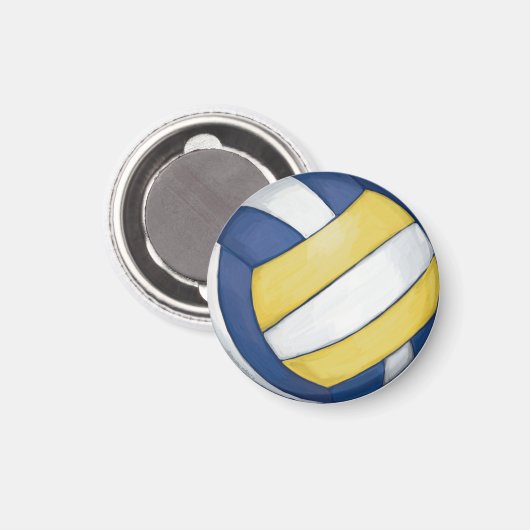 Volleyball Magnet (Vorderseite/Rückseite)