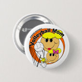 Volleyball-Mama Button (Vorne & Hinten)