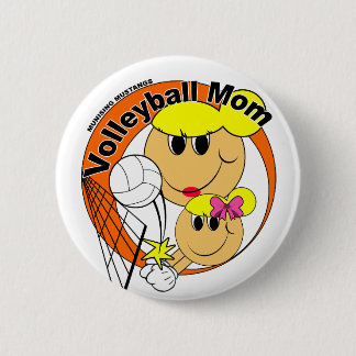 Volleyball-Mama Button