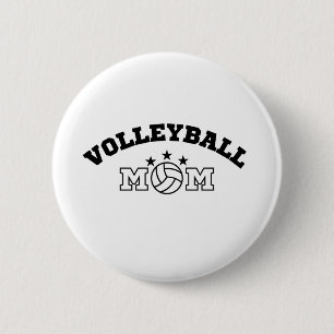 Volleyball-Mama Button