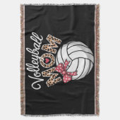 Volleyball-Mama Decke (Vorderseite Vertikal)